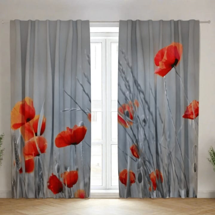 Printed curtains