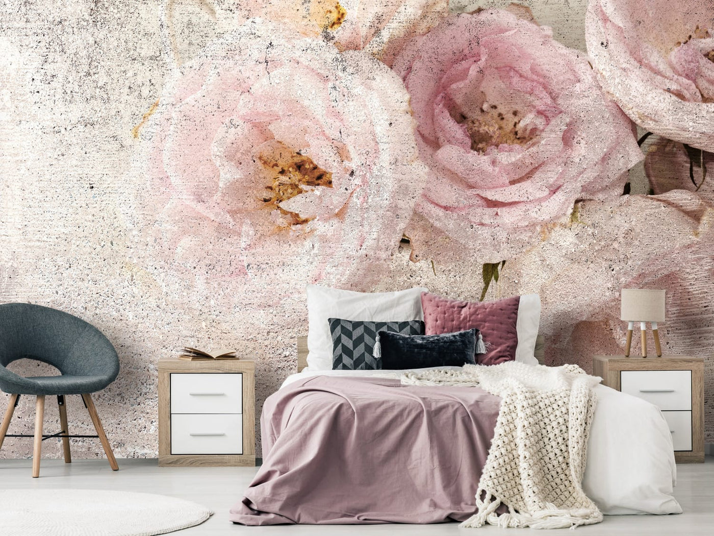 Wall Murals for bedroom with flowers