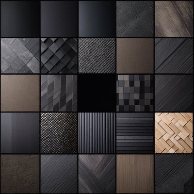 Black braid for the interior - various textures