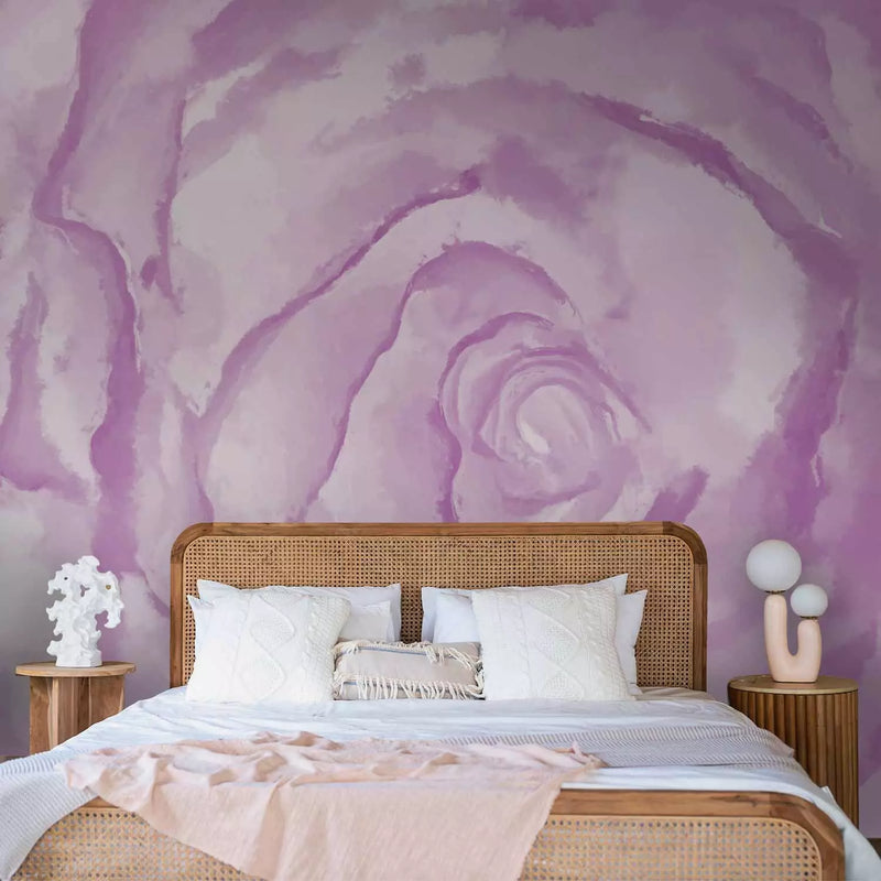 Wall Murals with roses - pink rose, 60322