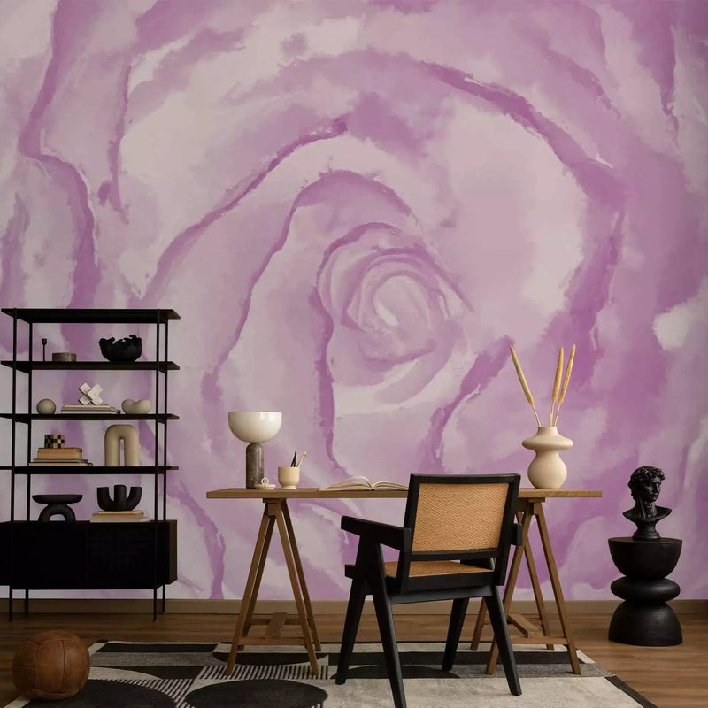 Wall Murals with roses - pink rose, 60322