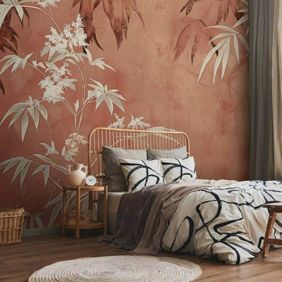 Wall Murals - Pink and gray accents creating a soft composition, 160014