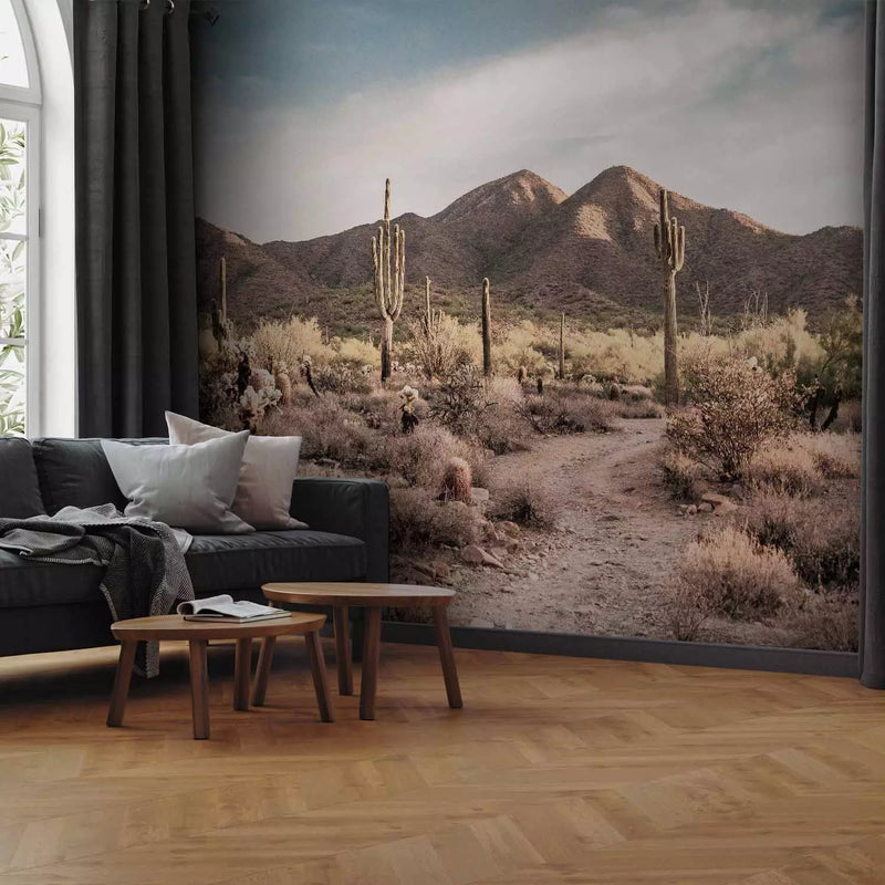 Wall Murals - Pink and gray accents creating a soft composition, 160014