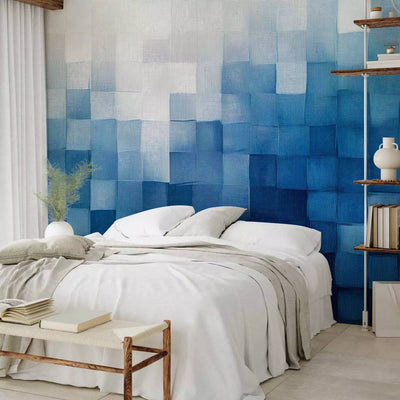 Wall Murals - Blue squares, 161104