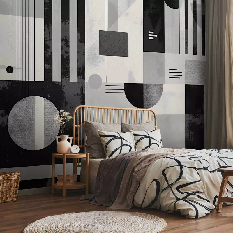 Wall Murals - Black and white geometry, 161105