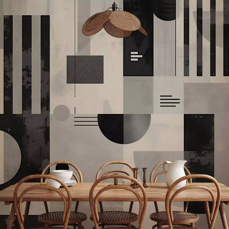 Wall Murals - Black and white geometry, 161105