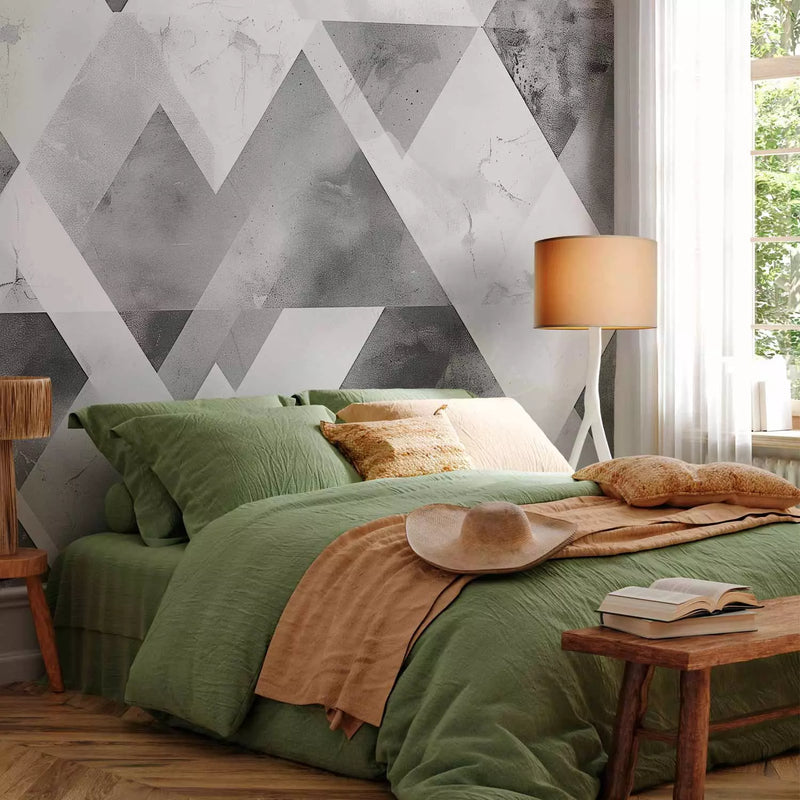 Wall Murals - Grey mosaic, 161108