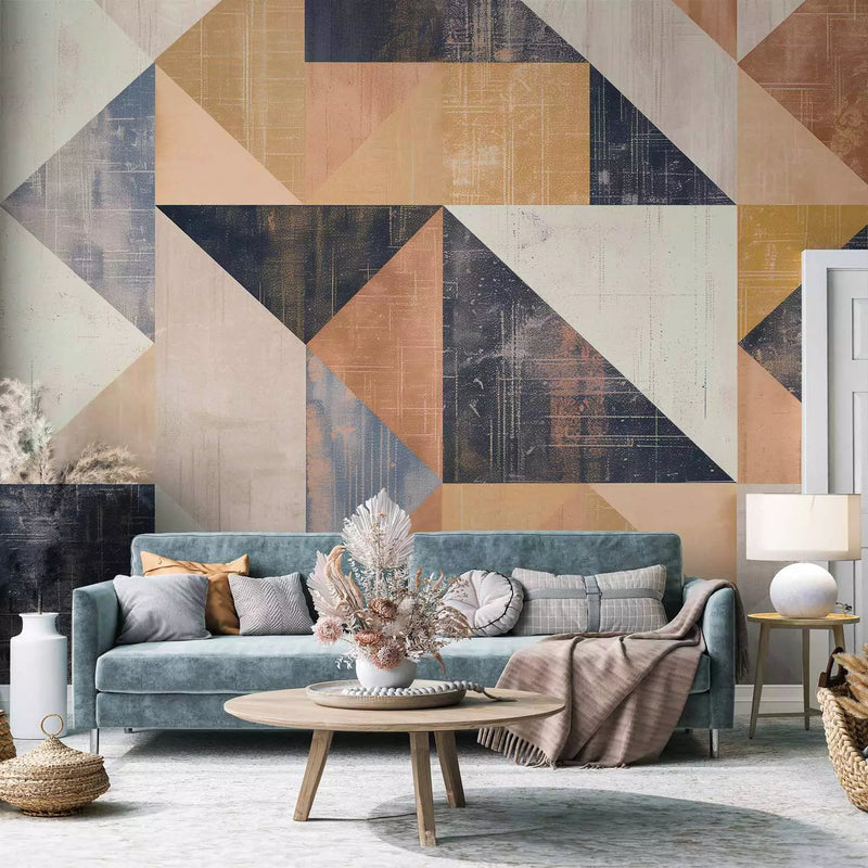 Wall Murals - abstract pattern with triangles, 161109