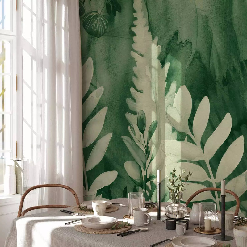 Wall Murals - Green composition with fern leaves, 161119