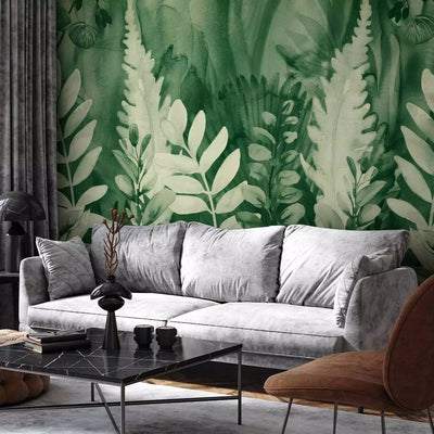 Wall Murals - Green composition with fern leaves, 161119