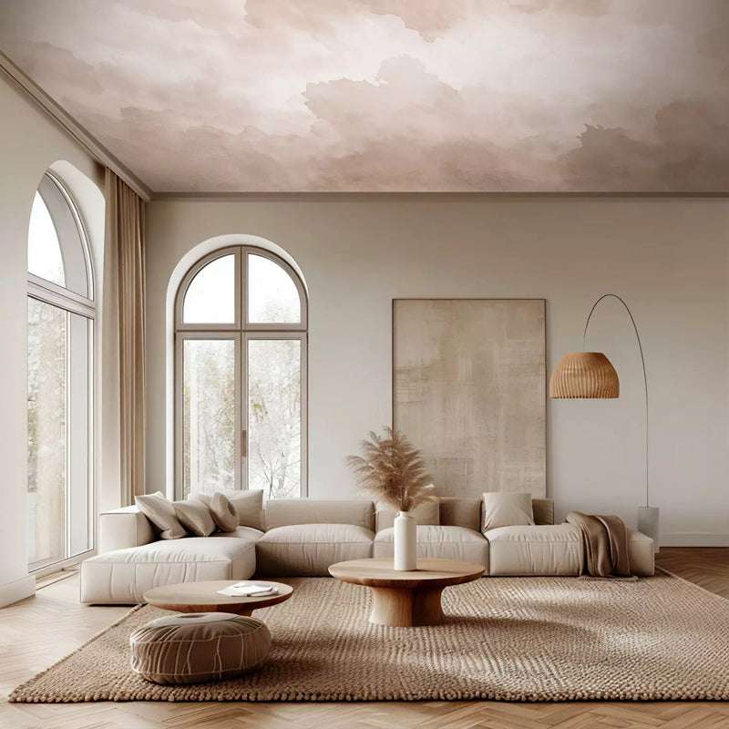 Wall Murals ceiling - clouds beige, 159917