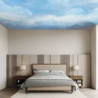 Wall Murals ceiling - clouds beige, 159917