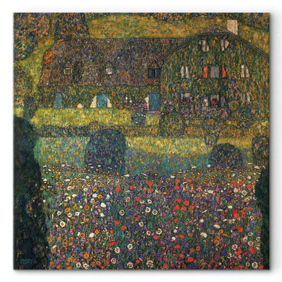 Maali reproduktsioon - Gustav Klimt - Maakodu Attersee järve ääres, 150516