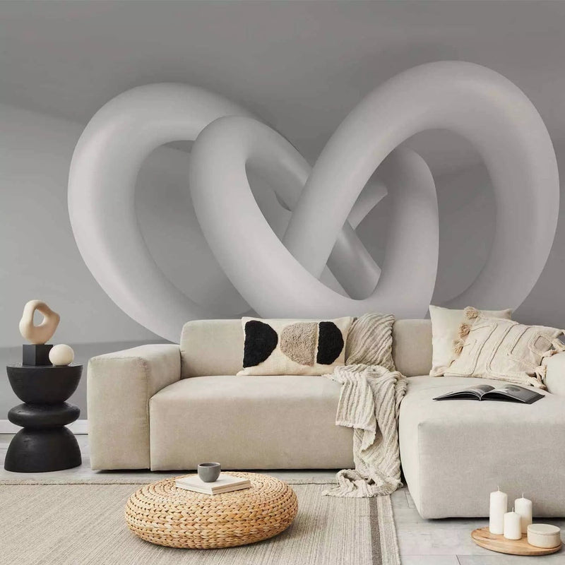 3D Wall Murals with perspective - White wave - 97038 - buy online G-ART