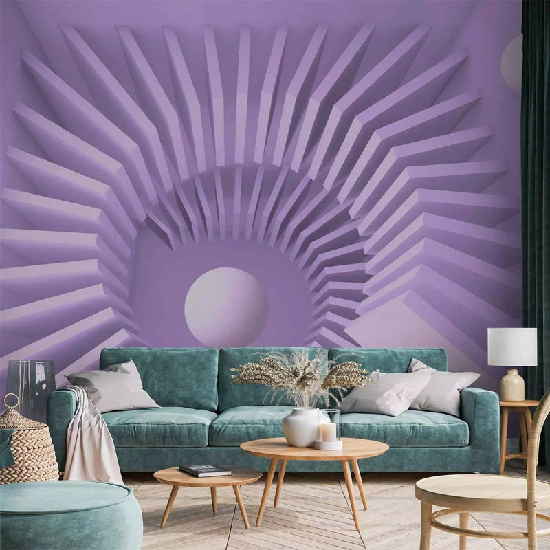 Wall Murals with maze in purple - 97061 - buy online at G-ART