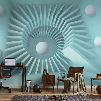 3D Wall Murals with perspective - Blue Maze - 97064 - various sizes G-ART