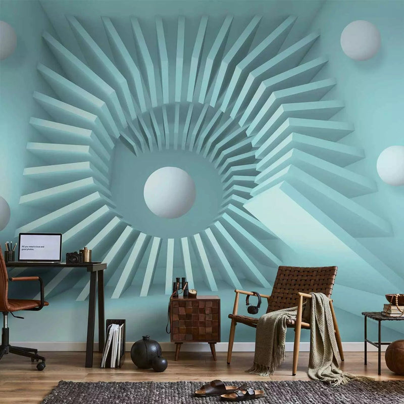 3D Wall Murals with perspective - Blue Maze - 97064 - various sizes G-ART