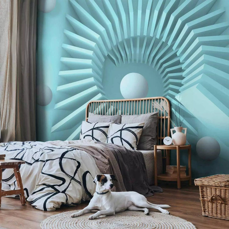 3D Wall Murals with perspective - Blue Maze - 97064 - various sizes G-ART