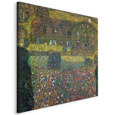 Maalauksen jäljennös - Gustav Klimt - Maalaistalo Attersee-järven rannalla, 150516