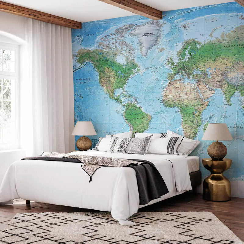 Wall Murals 95019 World Map: Traditional cartography