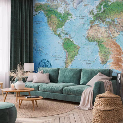 Wall Murals 95019 World Map: Traditional cartography