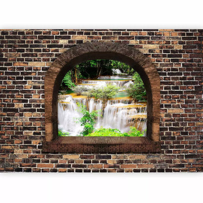 3D Wall Murals with a prospective 97953 Stone Window: Waterfall