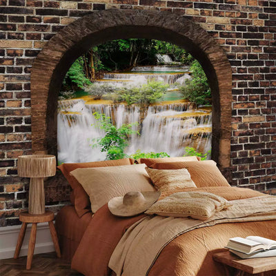 3D Wall Murals with a prospective 97953 Stone Window: Waterfall