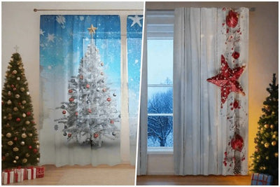 🎄 Christmas curtains