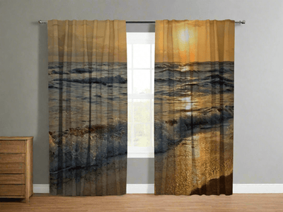 Day and night curtains - Sunset on the seashore - order your size at Tapetenshop.lv