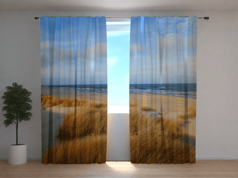 Daily and Night Curtains with Printing - Marine Topics: Baltic Sea Tapetenshop.lv