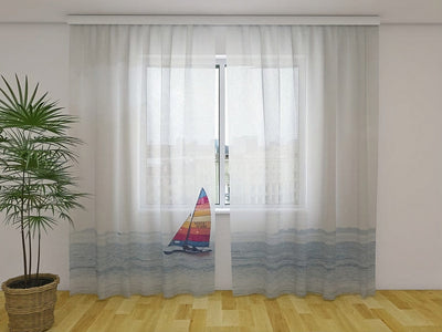 Choose photo curtains to refresh your living room on Tapetenshop.lv