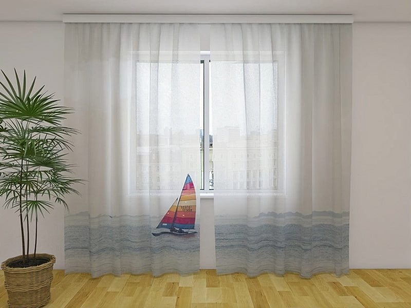 Choose photo curtains to refresh your living room on Tapetenshop.lv