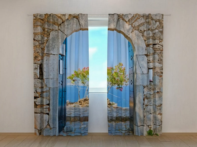 Curtains with a beautiful sea view - create a cozy atmosphere at your home on walletenshop.lv