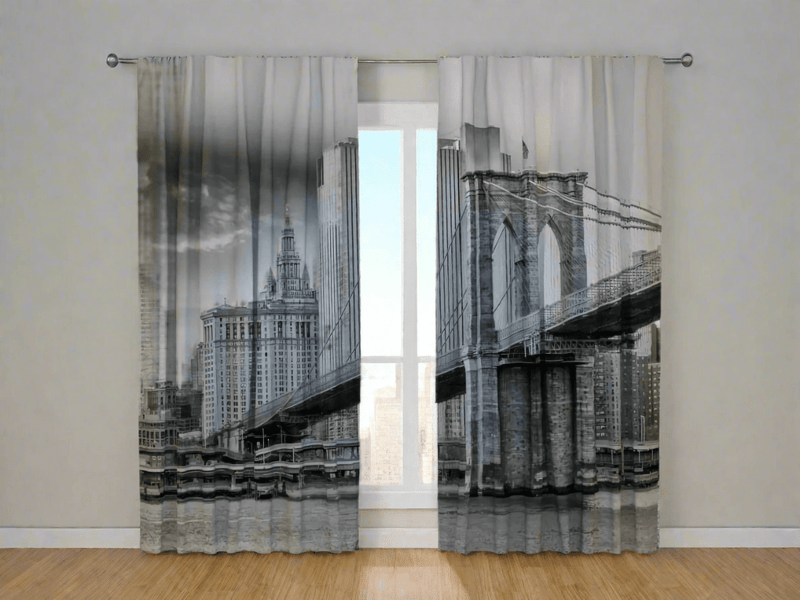 Curtains - Brooklyn Bridge - Give your home a modern look on Tapetenshop.lv