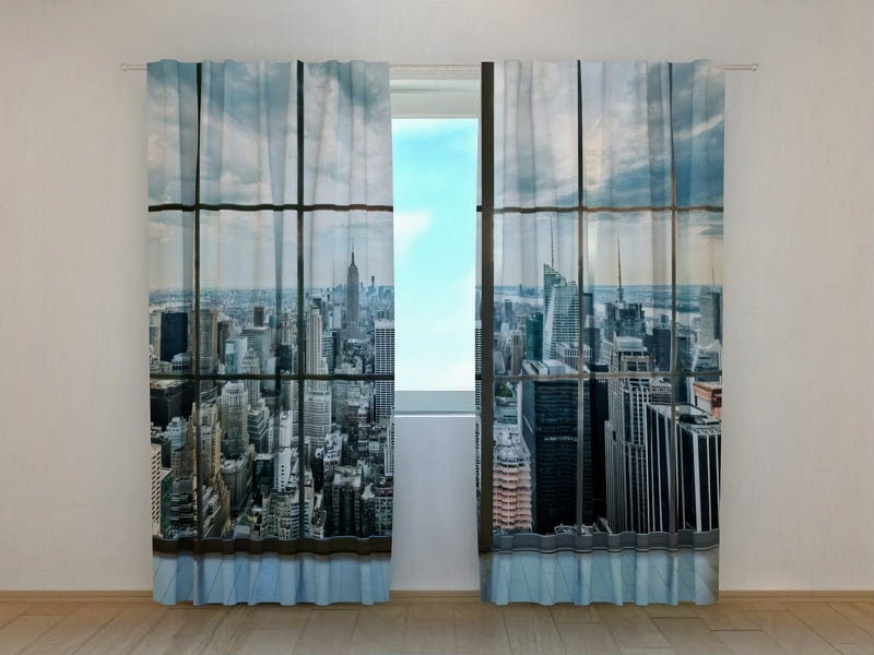 Day and Night Curtains - View of New York Tapetenshop.lv