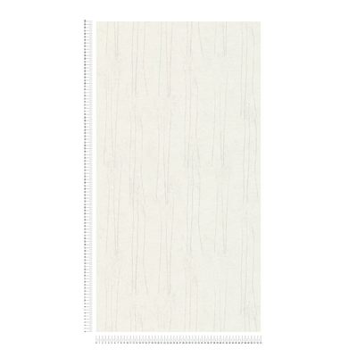 Wallpaper for bedroom - white Scandi style with natural pattern, 386143 AS Creation