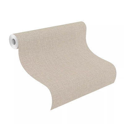 Beige tapetti RASCH hienolla tekstiilirakenteella, 653724 RASCH