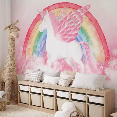 Wall Murals for children's room - Pink unicorn, 143360