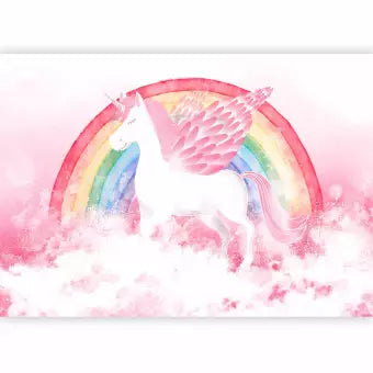 Wall Murals for children's room - Pink unicorn, 143360