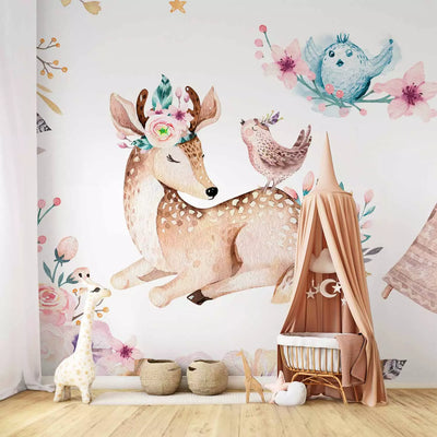 Wall Murals with animals for children's room - Fairy Friends 143495