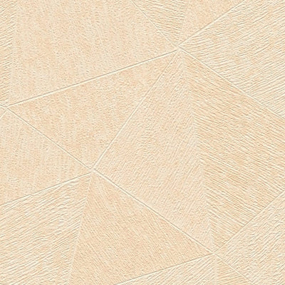 Flizelīna tapetes ar trīsstūrveida rakstu bēšā krāsā - 1374175 AS Creation