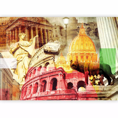 Modern Wall Murals with multicolored Colosseum of Rome, 90500 G-Art