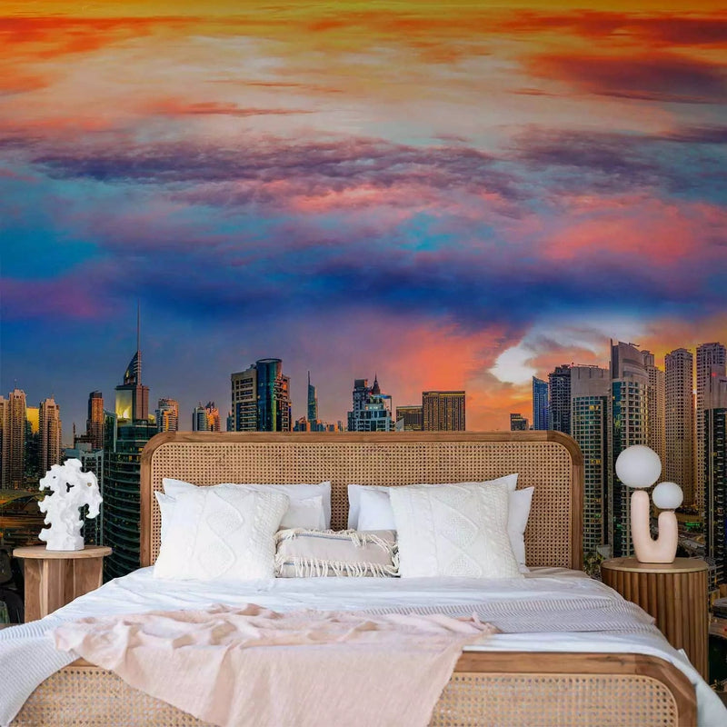 Wall Murals For a bedroom with beautiful evening views in Dubay-Art