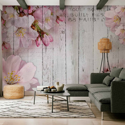 Wall Murals with apple flowers - apple -blossom magic, pink shades, 92990g -art