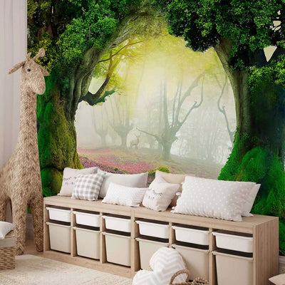 Wall Murals for the children's room with a fairy tale pattern - Enchanted forest, 59770G-ART