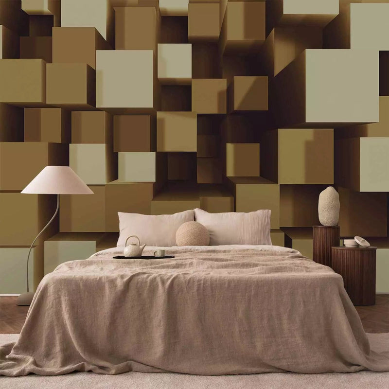 Wall Murals with 3D optical illusion - Geometric harmony - 91371G-ART