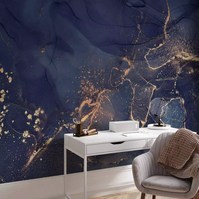 Wall Murals with abstract pattern - Dark blue elegance, 160019 - buy at G-ART