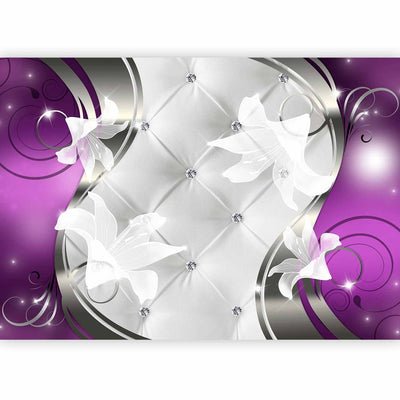 Fototapetai su baltomis gėlėmis - violetiniu regėjimu, 60134 g -