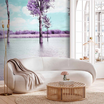 Wall Murals With a natural view in Provence style purple, 60444 G-art