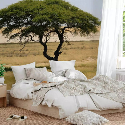 Wall Murals for a living room with savannah and Etosha National Park in Namibia G-ART